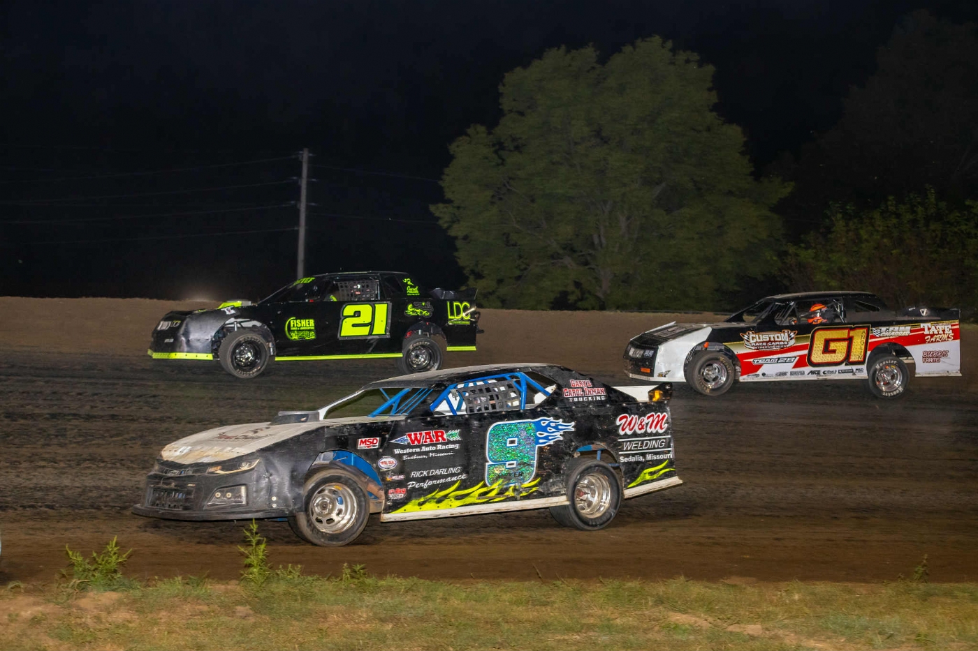 Super Stocks Compete for $3,000 to win Saturday, Sept 13 at CMS. Photo by Josh Allee.